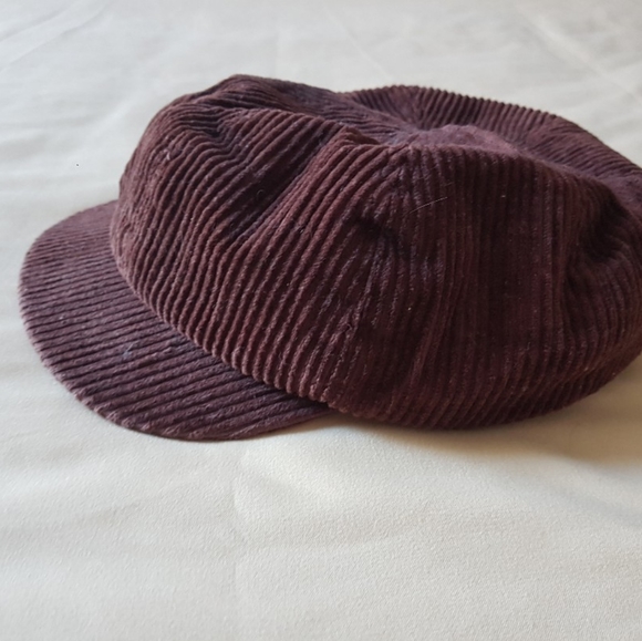 VINTAGE Brown Corduroy hat - Picture 2 of 3